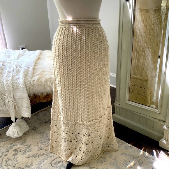 Zara Dresses & Skirts - Zara Crochet Maxi Skirt